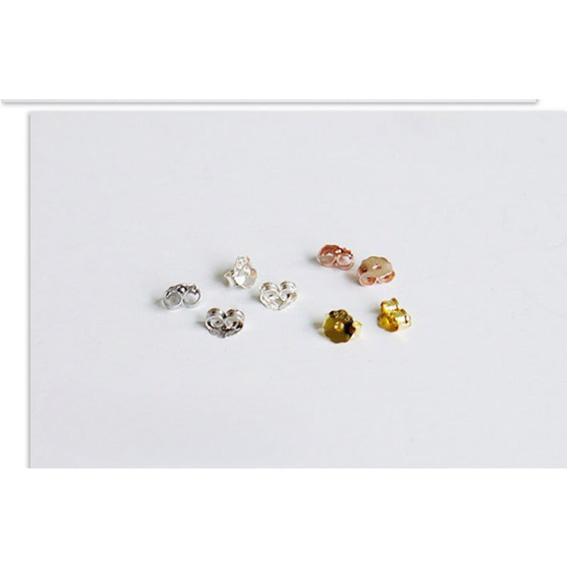 Wholesale 925 Silver Butterfly Earrings with Rear Block